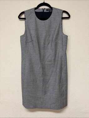 Barbara Bui womans black-and-white houndstooth mini dress size L 42